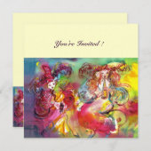 Invitation BALLET CARNAVAL / Mascarade vénitienne, Musique de (Devant / Derrière)