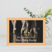 Invitation Ballet Considérant concert ballerine rose (Debout devant)
