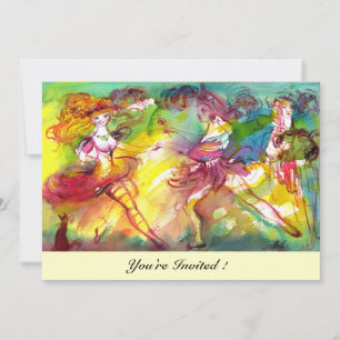 Invitation BALLET DE CARNAVAL / Musique de danse, Mascarade v