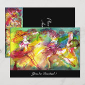 Invitation BALLET DE CARNIVAL / Mascarade Vénitienne, Musique (Devant / Derrière)