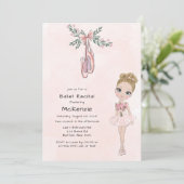 Invitation Ballet de filles roses rousses Considérant (Debout devant)