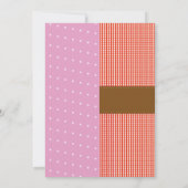 Invitation Ballet & ferme Joint garçon fille Anniversaire Che (Dos)