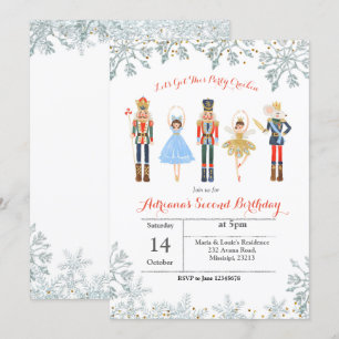 Invitation Ballet Parties scintillant Argent Anniversaire Inv