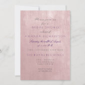Invitation Ballet Rose en verre Pink Pastel Purple Fête des m (Devant)