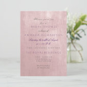 Invitation Ballet Rose en verre Pink Pastel Purple Fête des m (Debout devant)