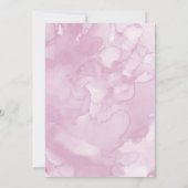 Invitation Ballet rose fête d'anniversaire (Dos)