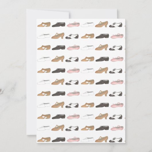 Invitation Ballet Slipper Danse Chaussure Anniversaire Fête C (Dos)