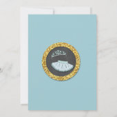 Invitation Ballet Tiara Tutu Parties scintillant Turquoise In (Dos)