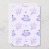 Invitation Ballet violet Anniversaire Tutu Watercolor Invitat (Dos)