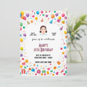 Invitation Ballets et cadeaux de fête d'anniversaire personna (Debout devant)
