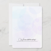 Invitation Ballets et cadeaux de fête d'anniversaire personna (Dos)