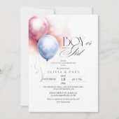 Invitation Ballets modernes et minimes Genre Révéler Bébé (Devant)