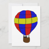 Invitation Ballon à air chaud (Devant)