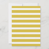 Invitation Ballon à Air Chaud Doré Fête de 1er Anniversaire (Dos)