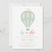 Invitation Ballon à air chaud Genre révéler l'invitation (Devant)