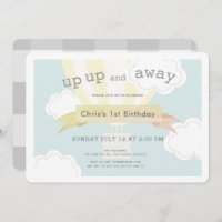 Ballon à air chaud jaune vers le haut et vers le b