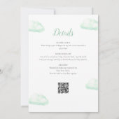 Invitation Ballon à air chaudTout dans un Baby shower neutre (Dos)