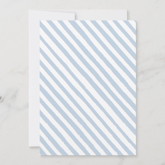 Invitation Ballon bleu en peluche ours c'est un baby shower g (Dos)