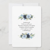 Invitation Ballon bleu marine baby shower Twins boys Invitati (Dos)