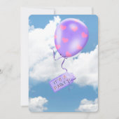 Invitation Ballon de fête dans le ciel (Devant)