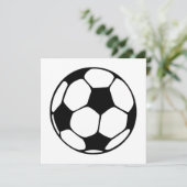 Invitation ballon de football (Debout devant)