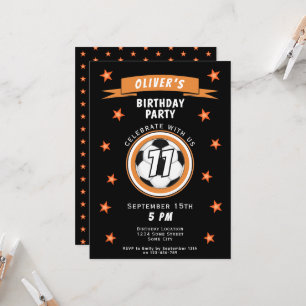 Invitation Ballon de Football Moderne Star Sports Anniversair