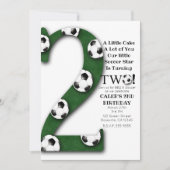 Invitation Ballon de Football TWO 2 2ème Anniversaire (Devant)