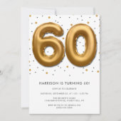 Invitation Ballon d'huile d'or moderne 60e anniversaire (Devant)