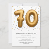 Invitation Ballon d'huile d'or moderne 70e anniversaire (Devant)