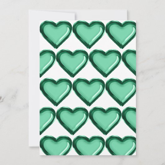 Invitation Ballon Emerald Green Foil 1er anniversaire (Dos)