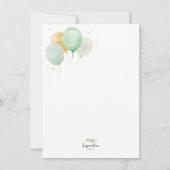 Invitation ballon en aquarelle (Dos)