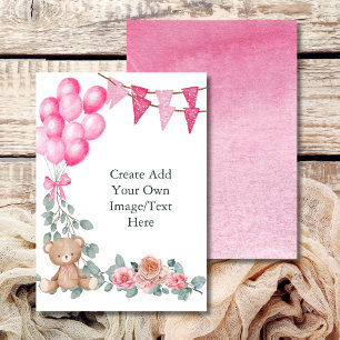 Invitation Ballon Eucalyptus Vierge Ajoutez Votre Propre Oh B