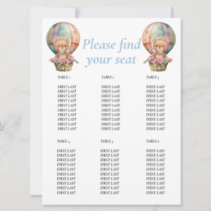 Invitation Ballon Ourson d'anniversaire 