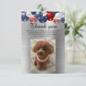 INVITATION BALLON PATRITIQUE ARGENTÉ MERCI  (Debout devant)