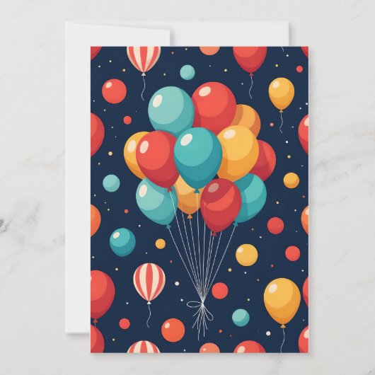 Invitation Ballon Personnalisé (Devant)