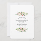 Invitation Ballon rose C'est jumeaux baby showers filles (Dos)