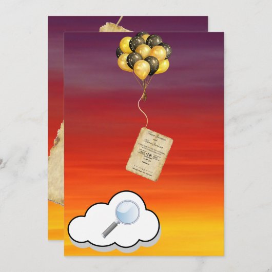 Invitation Ballons (Devant / Derrière)