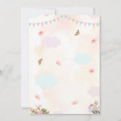 Invitation Ballons à air chaud 1ère aquarelle Anniversaire RS (Dos)