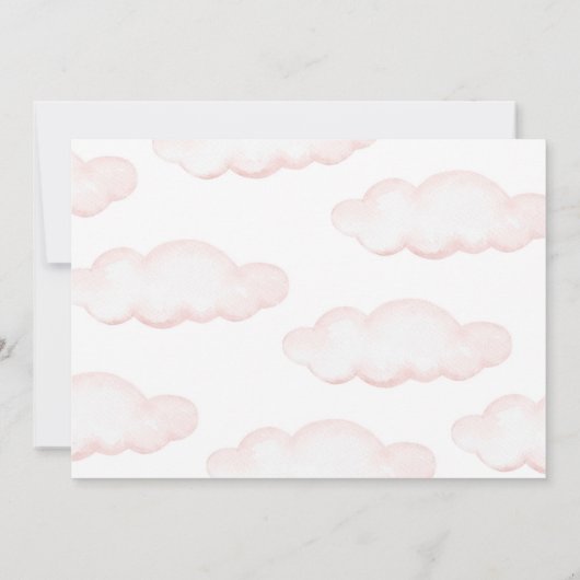 Invitation Ballons à air chaud impeccable 1er anniversaire Ph (Dos)