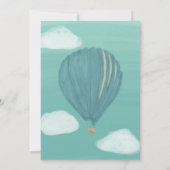 Invitation Ballons à air chaud peint Mariage personnalisé (Dos)