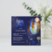 Invitation Ballons à air chaud Starry Fête des mariées du soi (Debout devant)