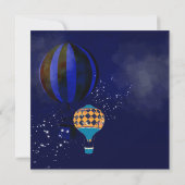 Invitation Ballons à air chaud Starry Fête des mariées du soi (Dos)