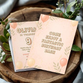 Invitation Ballons à fleurs magiques Anniversaire Carnaval