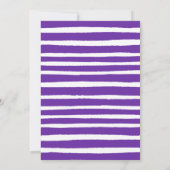 Invitation Ballons à Parties scintillant violet Anniversaire (Dos)