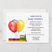 Invitation Ballons Anniversaire Boy Party (Devant)