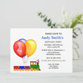 Invitation Ballons Anniversaire Boy Party (Debout devant)