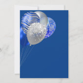 Invitation Ballons Anniversaire Hommes (Dos)