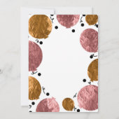 Invitation Ballons Anniversaire Rose Gold Métallisé (Dos)