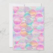 Invitation Ballons arc-en-ciel Bébé Baby shower Arche rose (Dos)