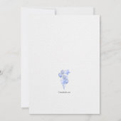 Invitation Ballons Bleus (Dos)